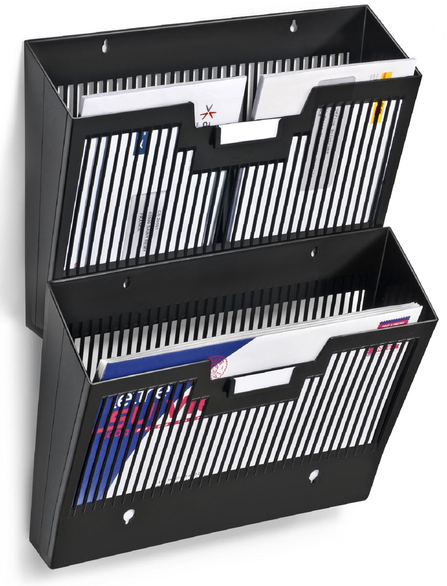 CEP - First wandfolderhouder horizontaal, 1 vak, zwart