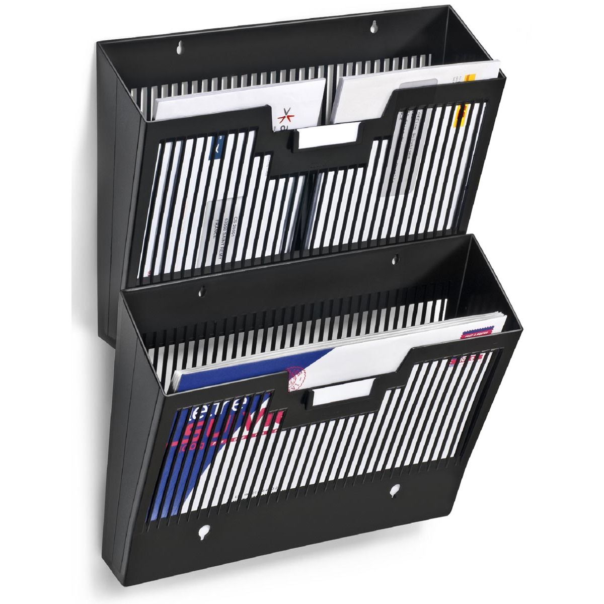 CEP - First wandfolderhouder horizontaal, 1 vak, zwart