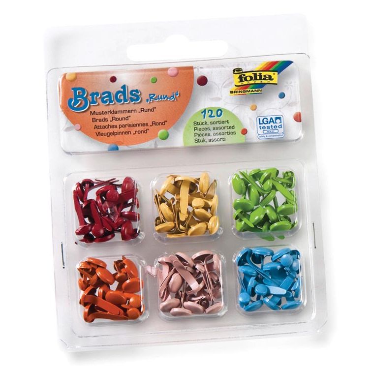 Folia - goupilles fendues fantaisie rondes