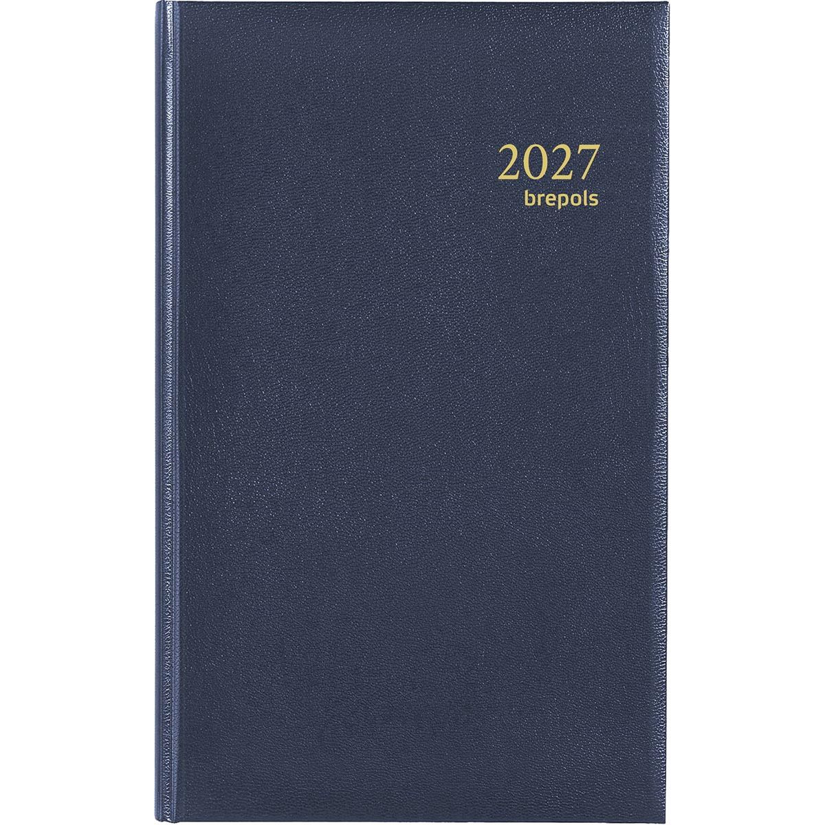Brepols - agenda Brefix Lima 6 idiomas, azul, 2026