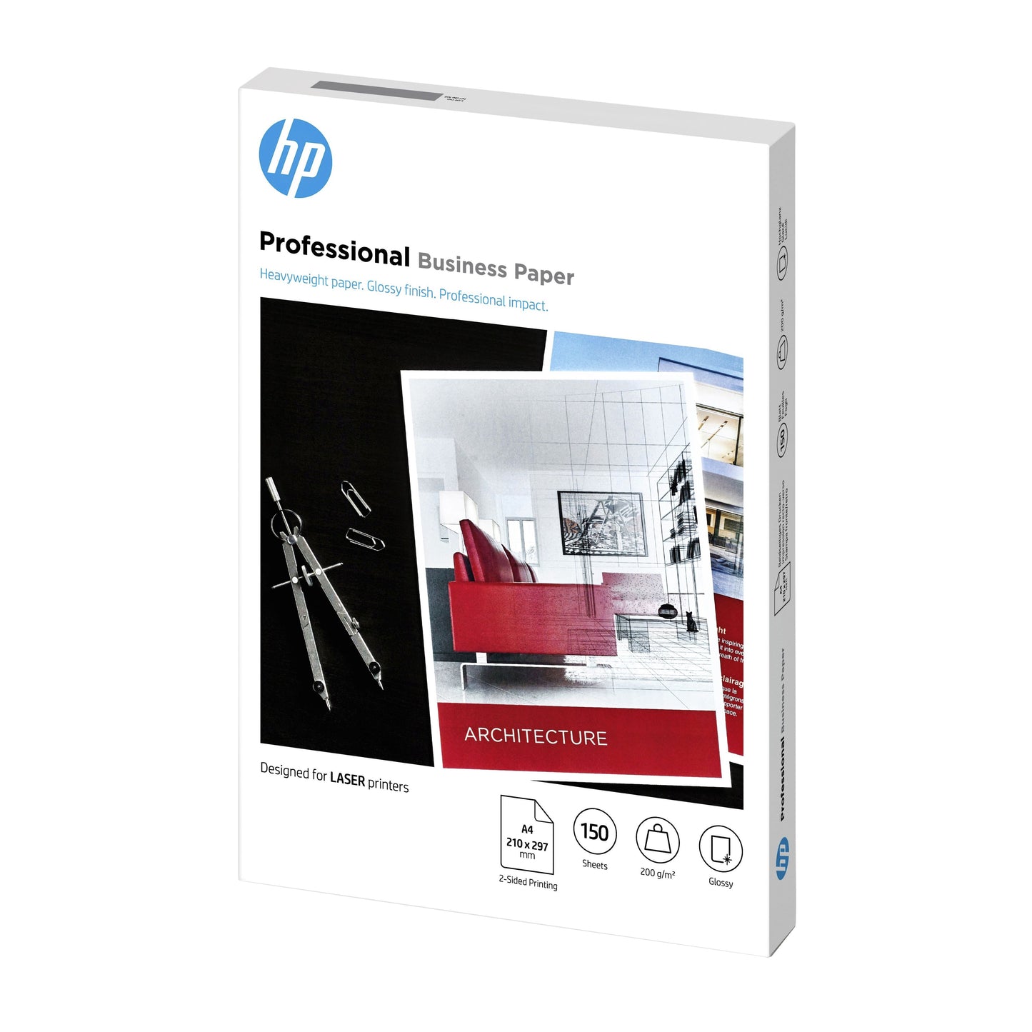 HP - Papier photo 7mv83a a4 laser 200gr brillant