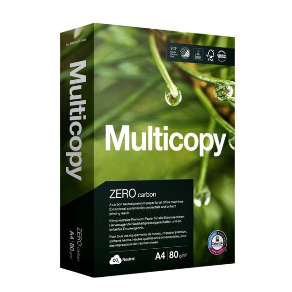 Multicopy - Copy paper Zero A4 80gr white 500 sheets | 5 pieces