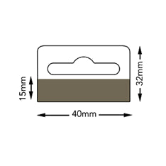 Klika - Header card 40x32 mm slot sheet 1000 pieces 3 pieces