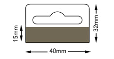 Klika - Kopkaart 40x32 mm slot vel 1000 stuks