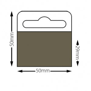 Klika - Kopkaart 50x50 mm slot rol 1000 stuks