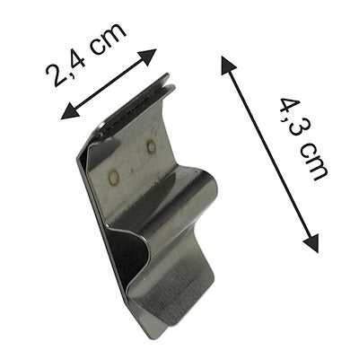 Klika - Pinzas para moldes para hornear metal/acero inoxidable 1-5mm 50 piezas