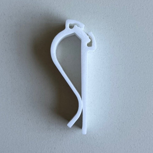 Klika - Scale clamp universal angled white 10 pieces