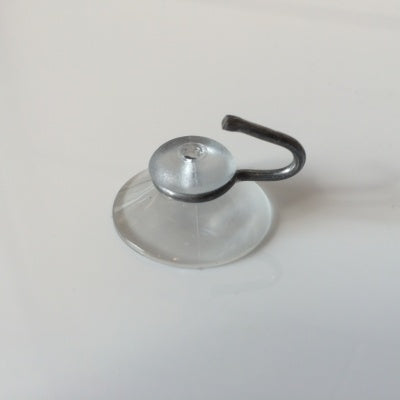 Klika - Ventosa trasparente 30 mm con gancio 100 pezzi 7 pezzi