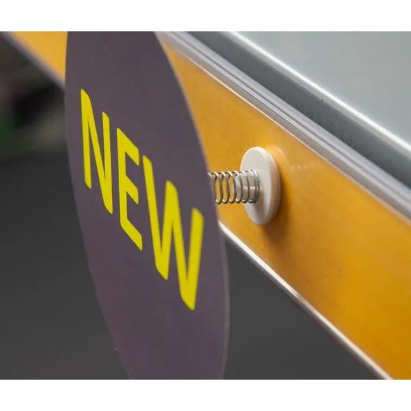 Klika - Wobbler con resorte - Autoadhesivo por 2 caras. 100 piezas