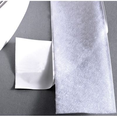 Klika - Klittenband klevend 50mm wit lus 25m