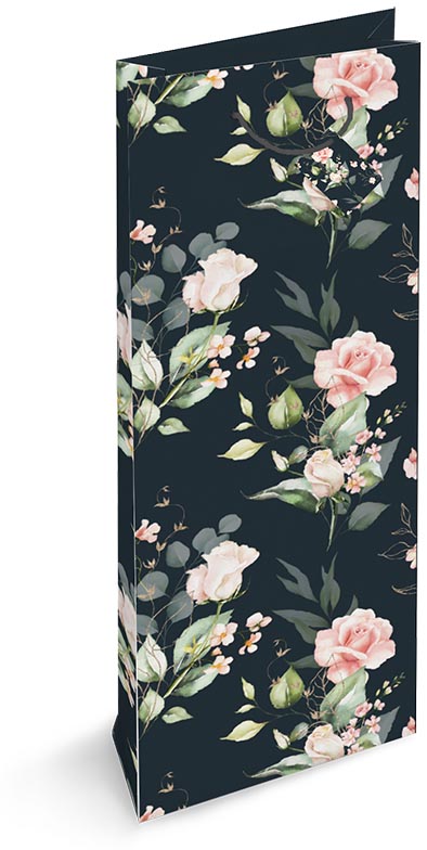 Klika - Geschenkzak Of Roses, voor fles, 9 x 36 x 13 cm