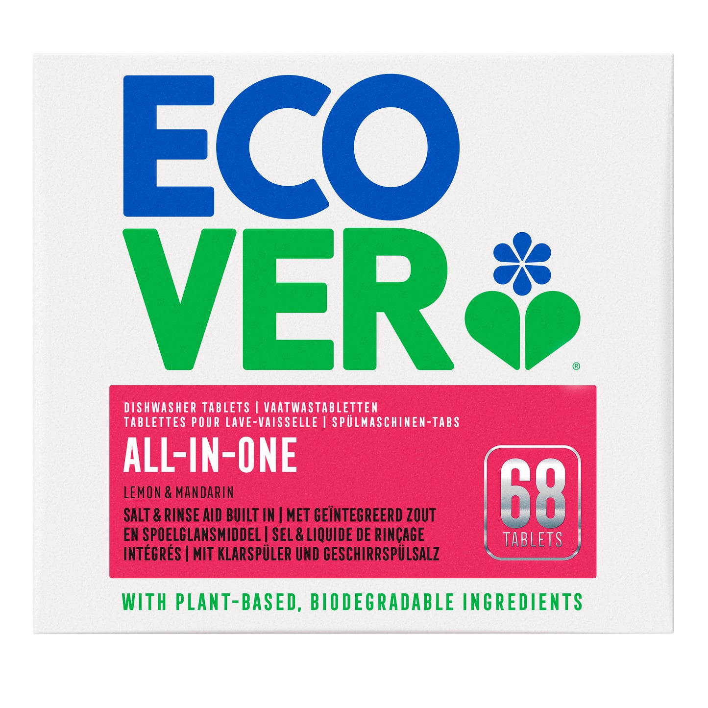 Ecover - Vaatwastabletten all in one 68 stuks