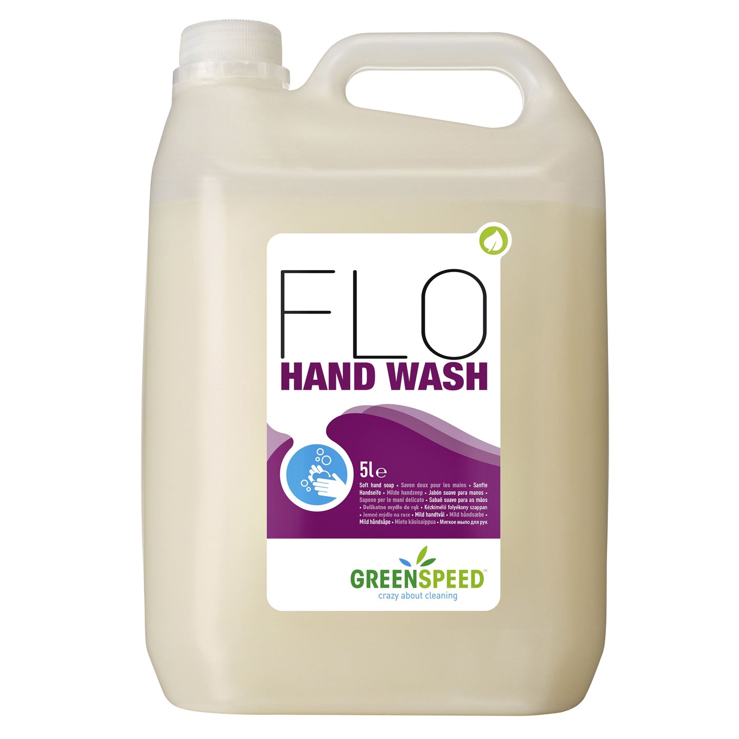 Greenspeed - Flacone di ricarica per sapone per le mani Flo da 5 litri
