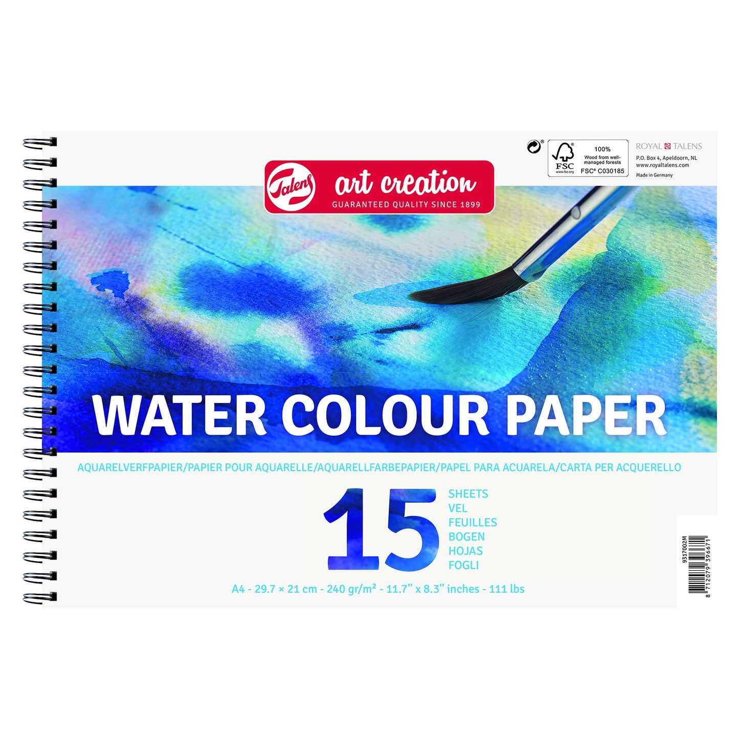 Talens Art Creation - Aquarelverfpapier Art Creation A4 15 vel 240gr