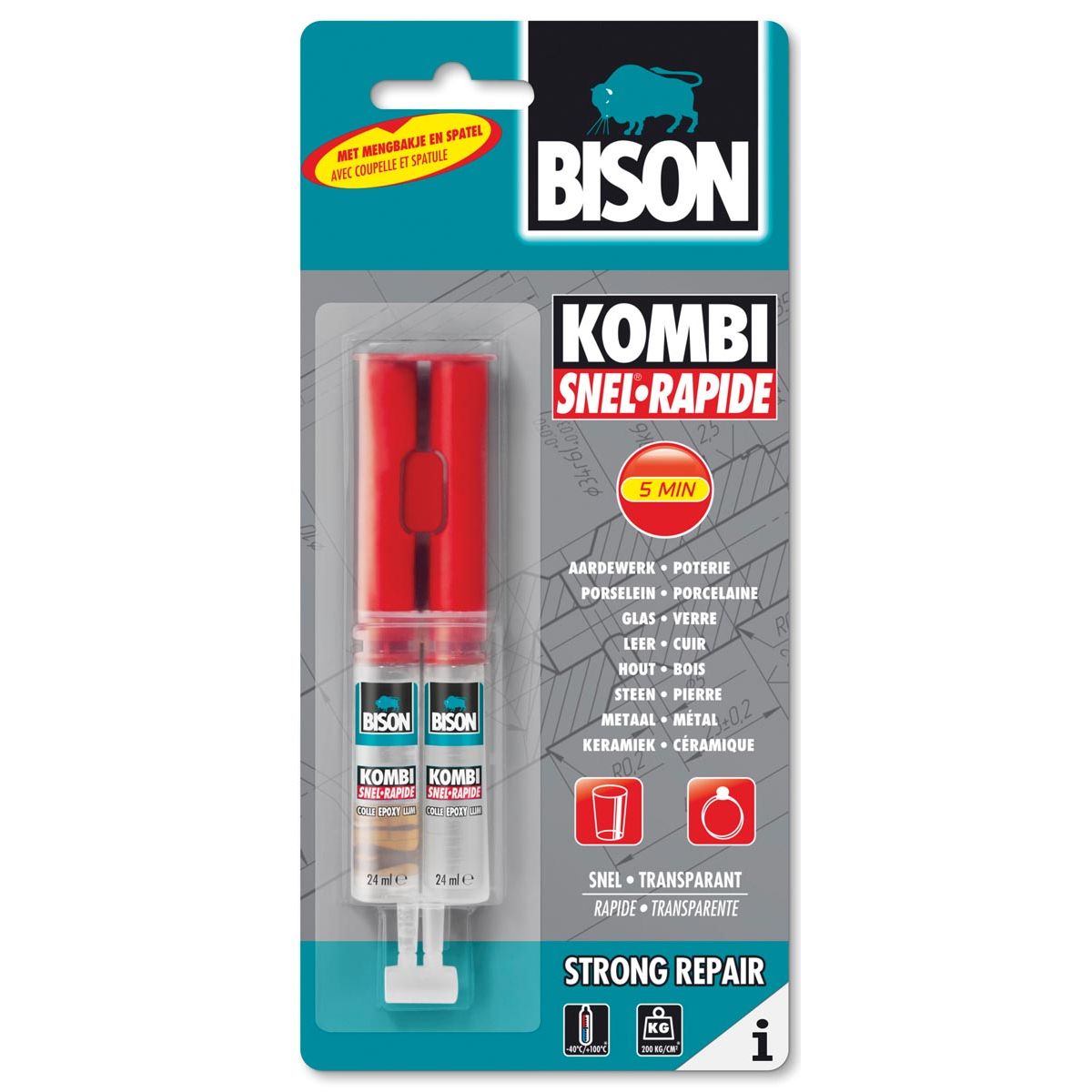 Bison - kombi Fast pegamento de 2 componentes