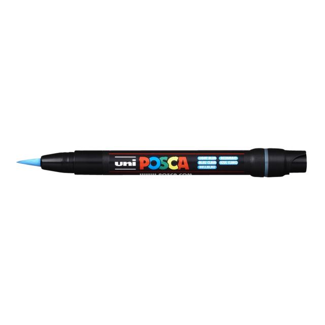 Posca - Paintmarker Uni PCF350 Pincel 1-10mm azul claro | 5 piezas