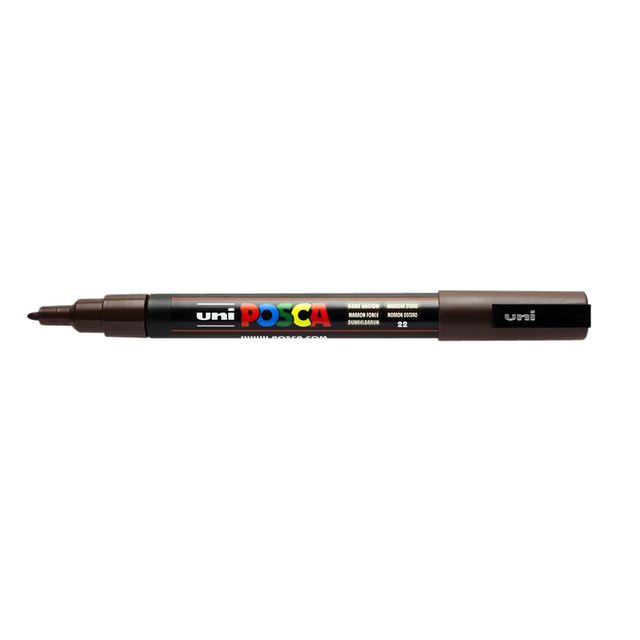 Posca - Paintmarker uni pc3m f donkerbruin