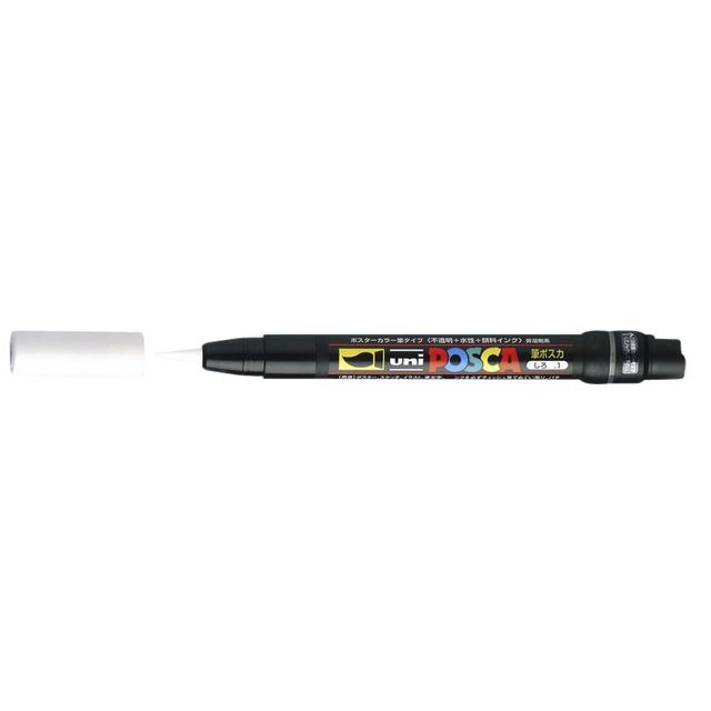 Posca - Paintmarker Uni PCF350 Pincel 1-10mm blanco | 5 piezas