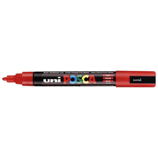 Posca - Paintmarker Uni PC5M medium rood | 6 stuks