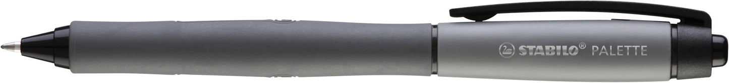 Stabilo - PALETTE, rollerball met drukmechanisme, zwart, lijnbreedte F (0.4 mm), 10 stuks, zwart schrijvend | 10 stuks