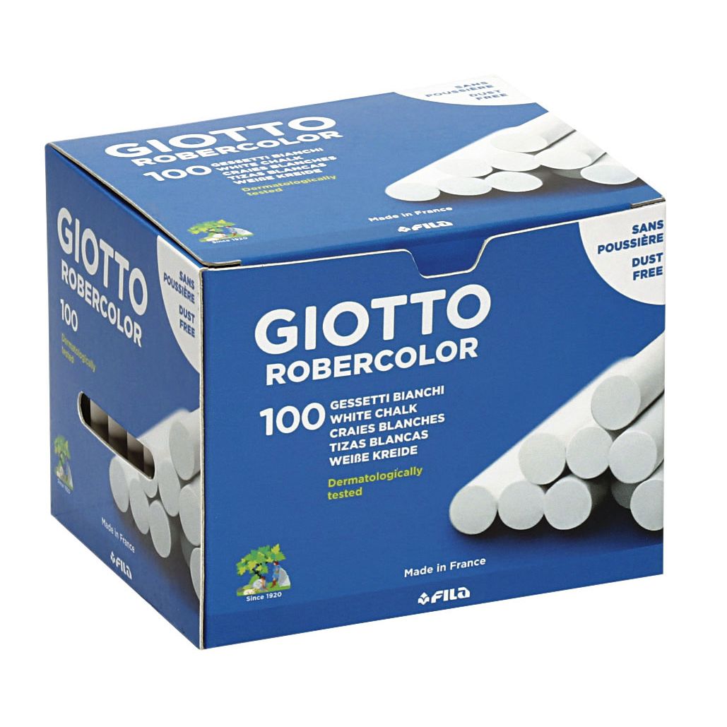 Giotto - Gesso lavagna scatola da 100 pezzi bianco