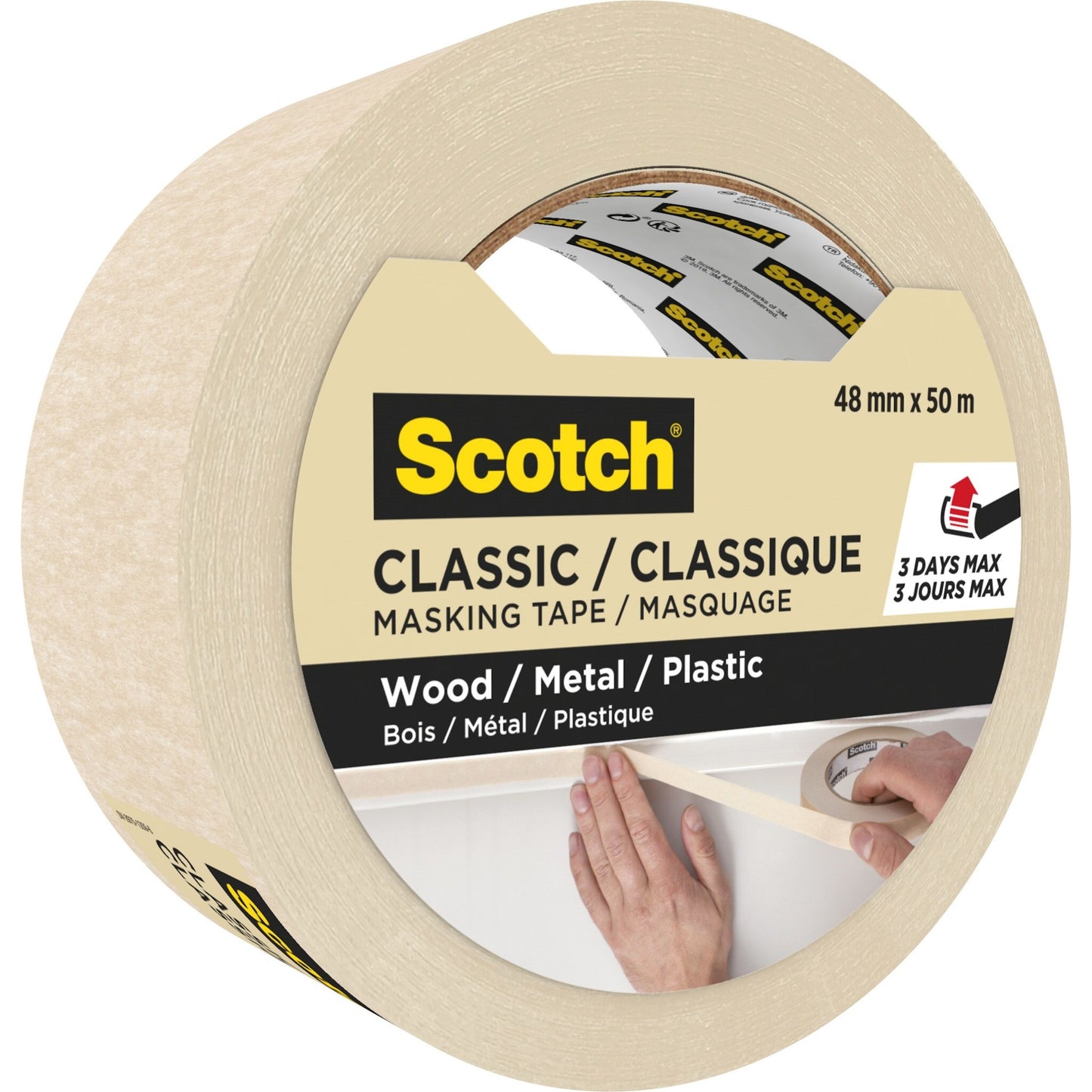 Scotch - Plakette klassisch 48mmx50m beige | 12 Stück