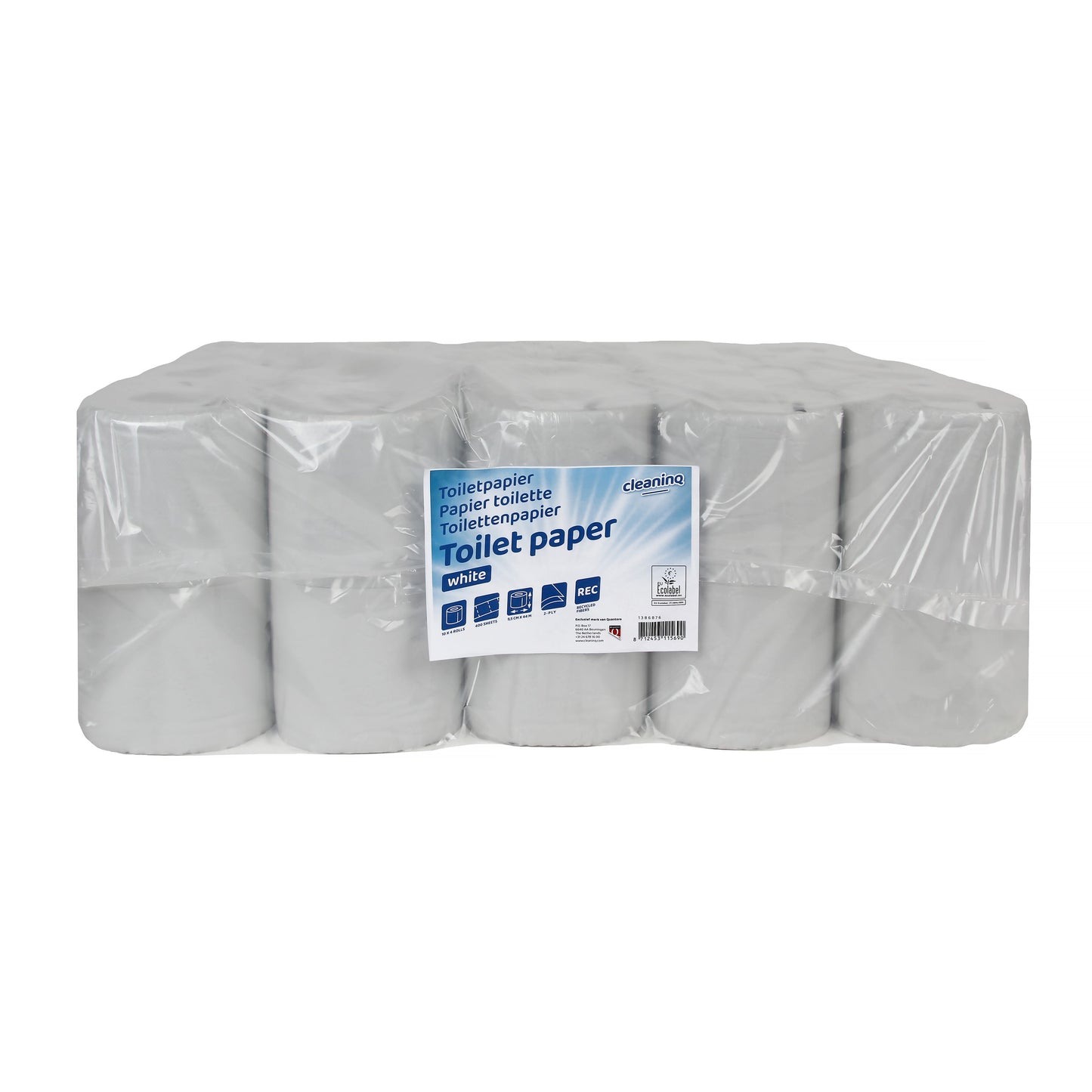 Cleaninq - Papel higiénico 2 capas 400 hojas rc blanco