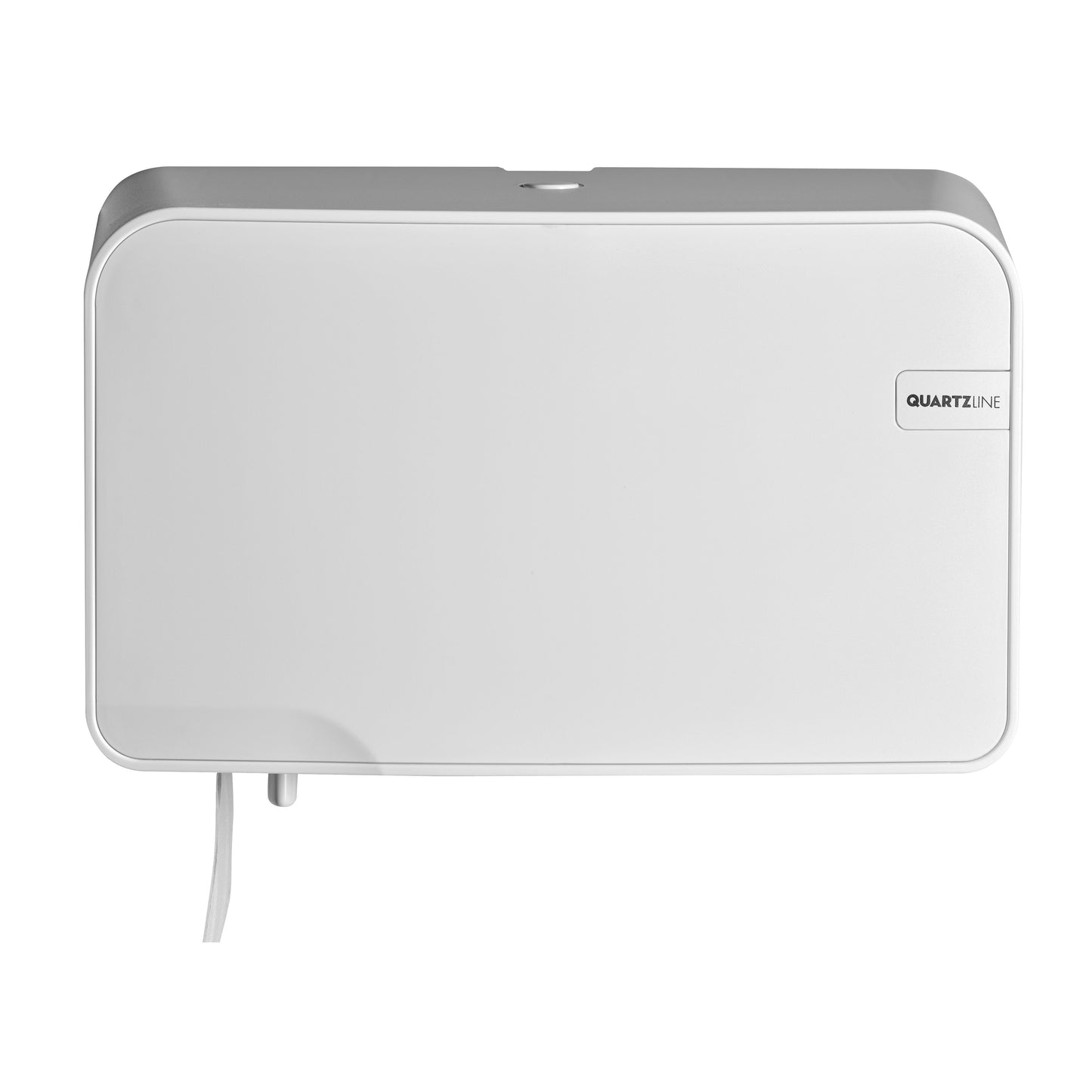 Quartzline - Dispensador de papel higiénico Q2 pequeño dúo blanco 441002
