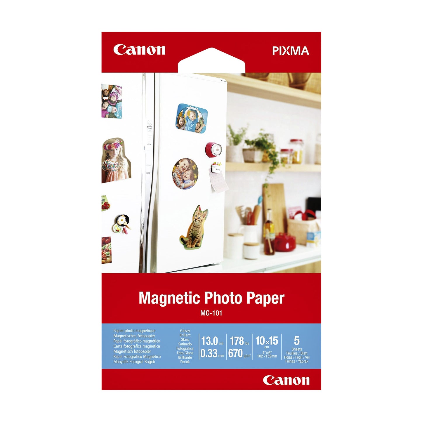 Canon - Fotopapier MG-101 magnetisch 10x15cm 5 vel