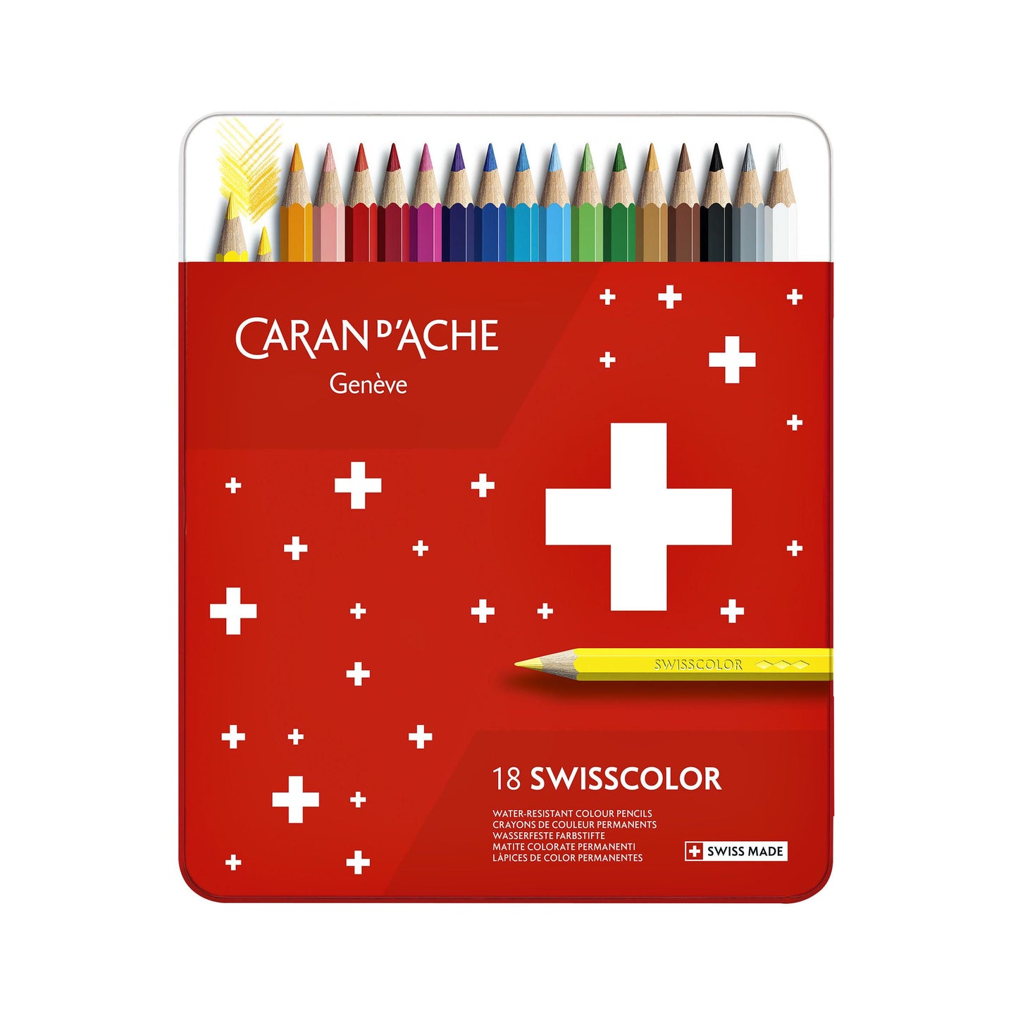 Caran d'ache - Lápices de colores Swisscolor 18 piezas surtidos