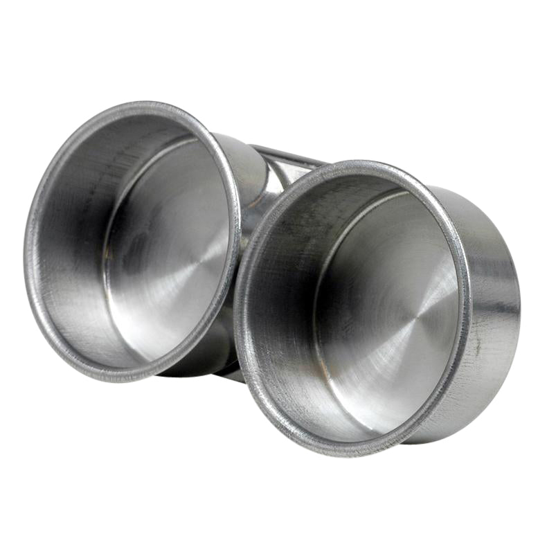 Conda - Paletdoppen dubbel 4.5 x 1.7 cm metaal