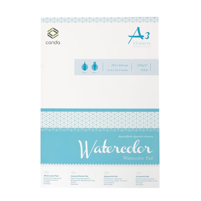 Conda - Aquarellblock A3 230gr