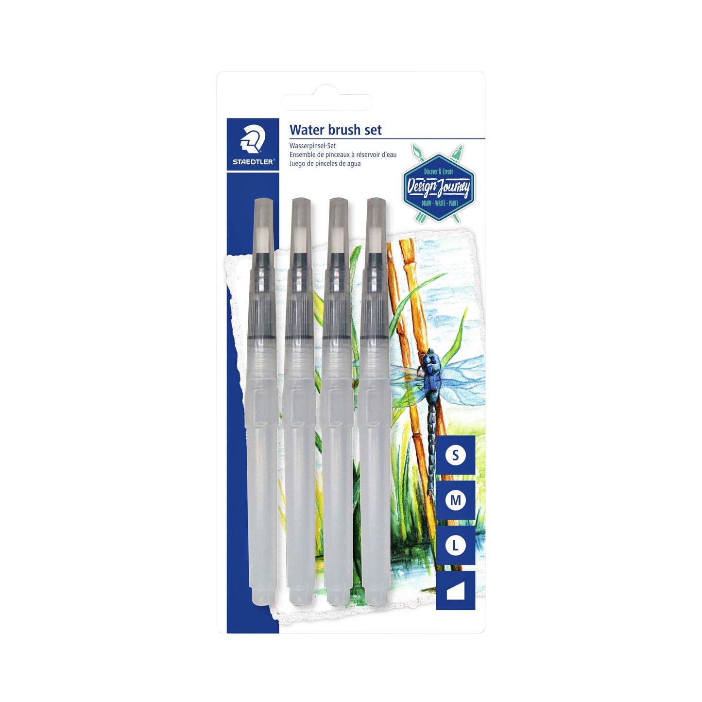 Staedtler - Waterbrush marker set of 4 widths