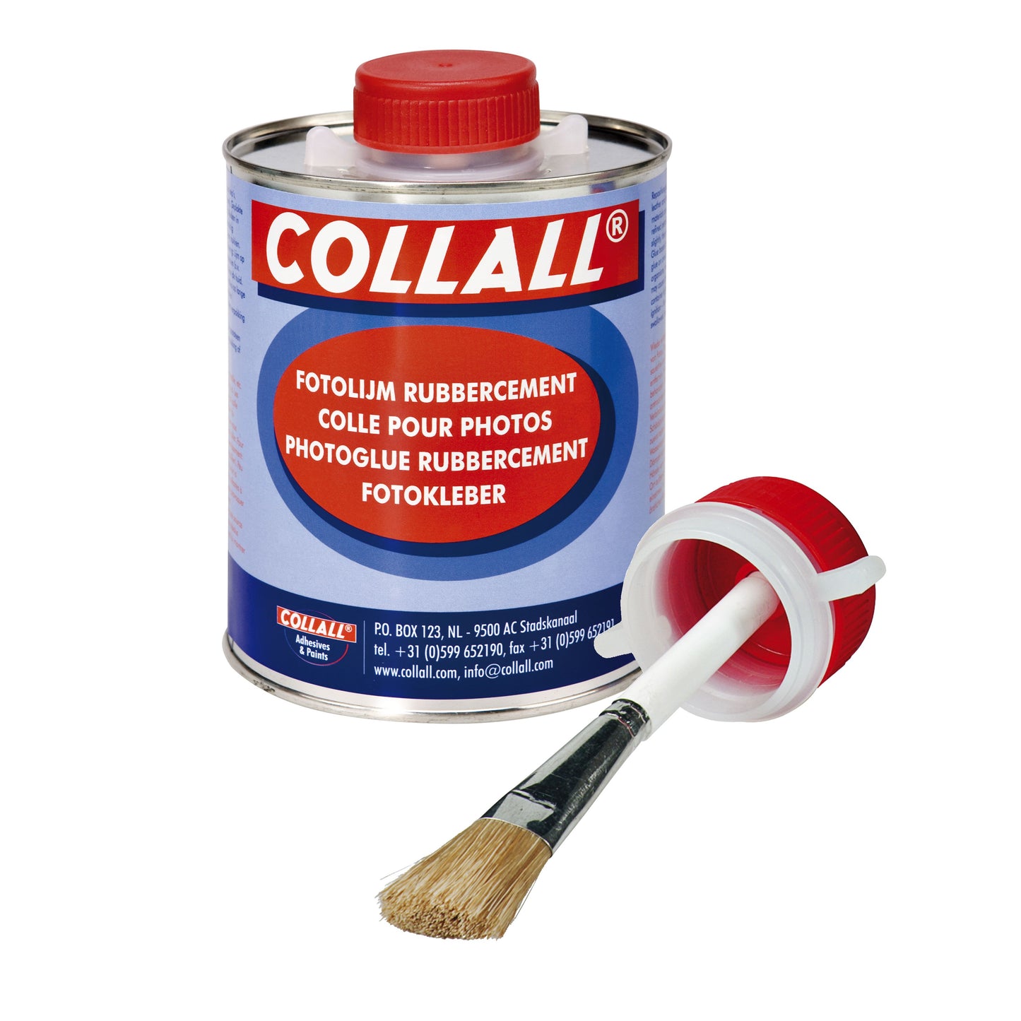 Collall - Rubbercement 1000ml + kwast | 6 stuks