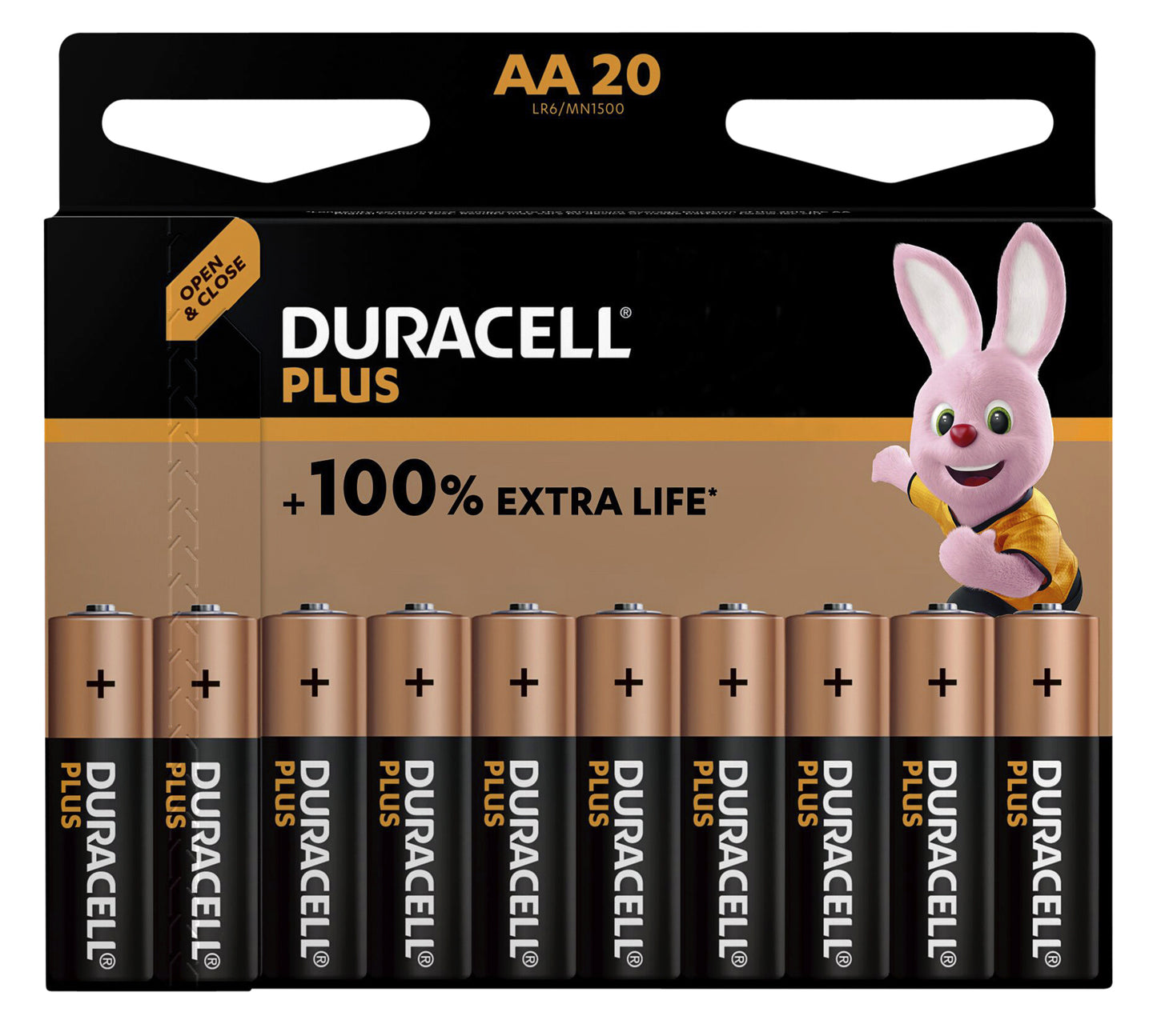 Duracell - Batterij plus power boost 20x aa | 10 stuks