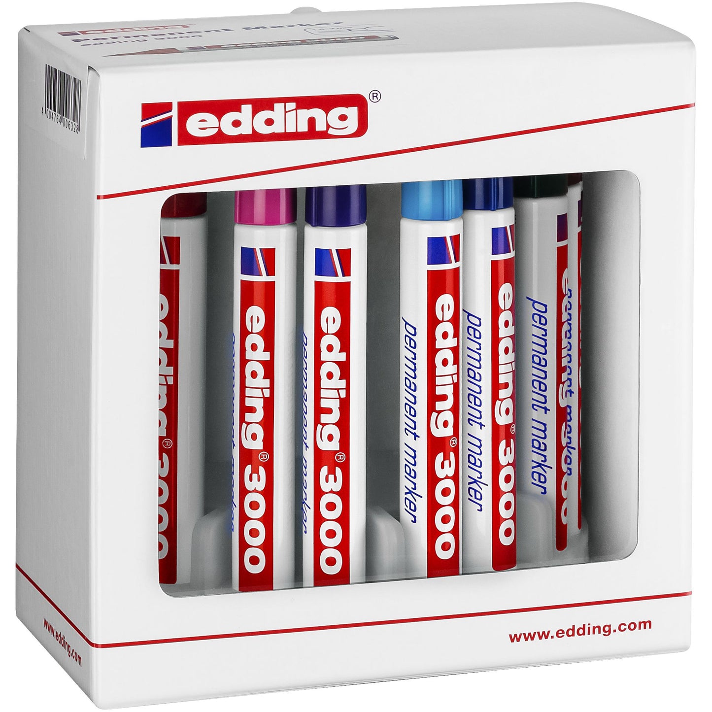 Edding - Rotulador 3000 redondo 1,5-3mm surtido set de 10 piezas