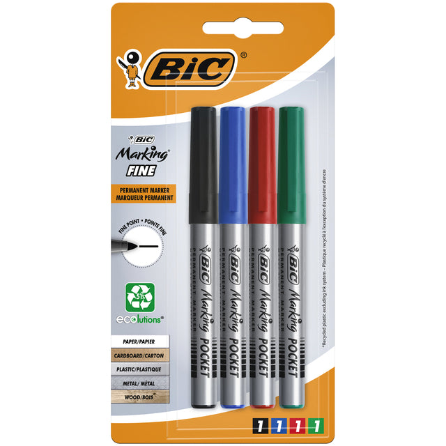 BIC - Viltstift ecolutions rond f assorti