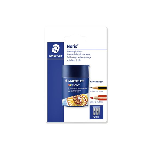 Staedtler - Noris double pencil sharpener with blister collection tray