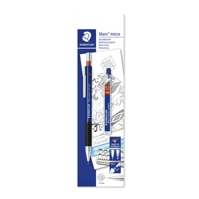 Staedtler - Mechanical pencil micro 0.5mm + extra fine leads