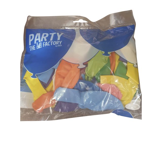 Haza - Assortimento di palloncini uni 50 pezzi 30 cm | 5 pezzi