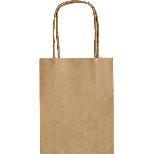 Folia Paper - Tas folia kraft 125gr 12x15x5.5cm 20 stuks naturel