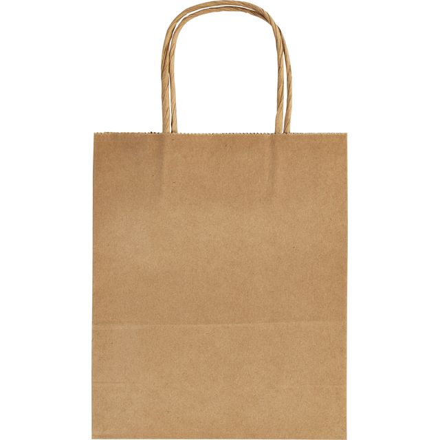 Folia Paper - Tas folia kraft 125gr 18x21x8cm 20 stuks naturel