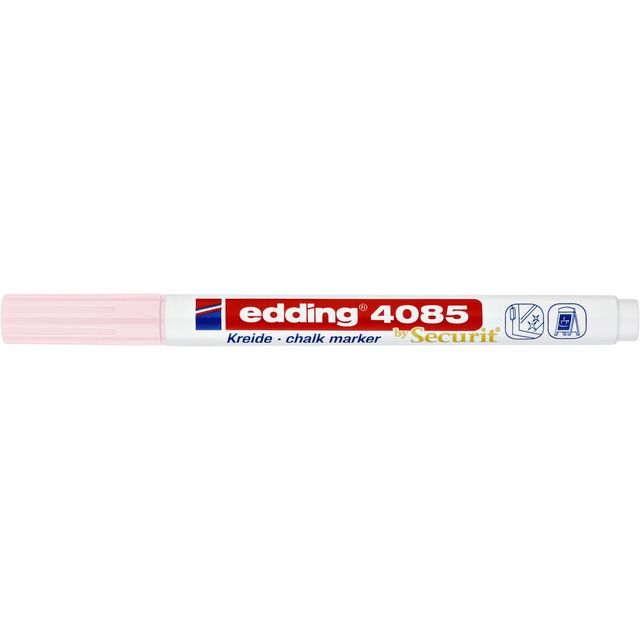 Edding - Krijtstift 4085 by rond 1-2mm pastel roze | 10 stuks