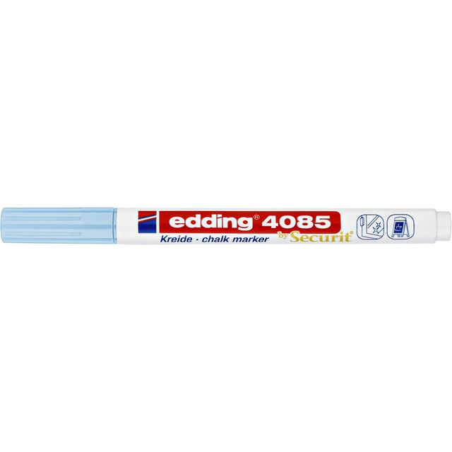 Edding - Krijtstift 4085 by rond 1-2mm pastel blauw