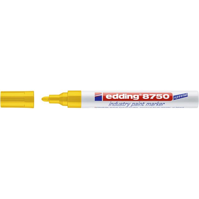 Edding - Paintmarker 8750 industrie 2-4mm geel | 10 stuks