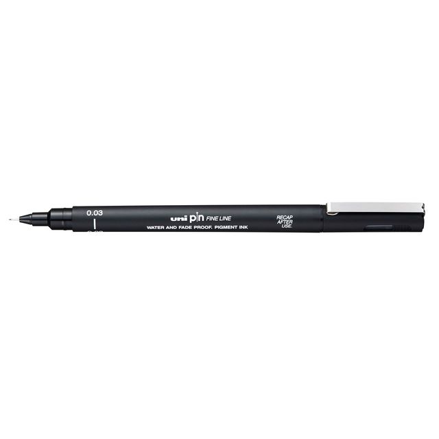 Uni-ball - Fineliner pin 0.03mm zwart