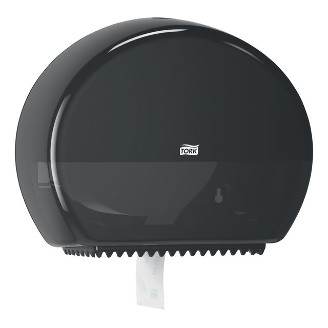 Tork - Toiletpapierdispenser T2 Elevation jumbo klein zwart 555008 | 108 stuks