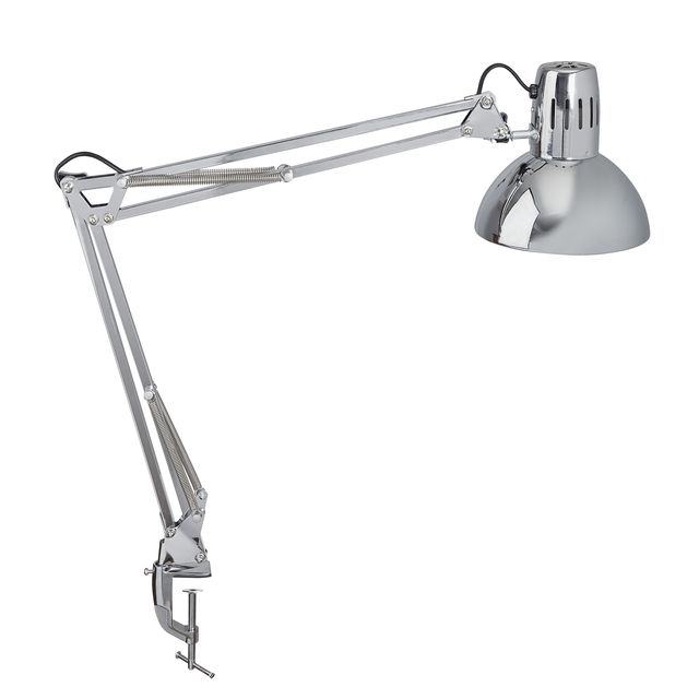 MAUL - Bureaulamp Study met tafelklem chroom excl. LED lamp | 12 stuks