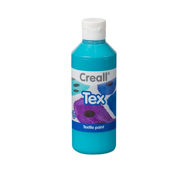 Creall - Vernice per tessuti Tex turchese 250ml | 6 pezzi