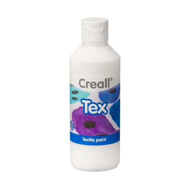 Creall - Textielverf tex wit 250ml | 6 stuks